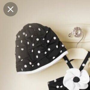 POLKA DOT SWIM CAP